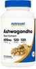 Nutricost Ashwagandha Herbal Supplement 600mg, 120 Capsules - Vegetarian, Non-GMO, Gluten Free, Ashwagandha Root