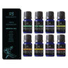 Essential Oil Set - Aromatherapy for Diffusers, Massage. Candle Making, Soaps, Bath Bombs. Top 8-10mL Oils: Lavender, Peppermint, Lemongrass, Tea Tree, Orange, Eucalyptus, Rosemary and Frankincense.