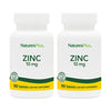 NaturesPlus Zinc 10 mg - 90 Tablets, Pack of 2 - Supports Immune Health & Overall Well-Being - High-Potency Amino Acid Chelate Form - Gluten Free, Vegetarian - 180 Total Servings