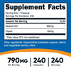 Nutricost Betaine HCl + Pepsin 790mg, 240 Capsules - Gluten Free & Non-GMO (Expiry 3/01/2027)