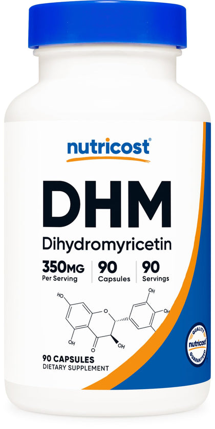 Nutricost Dihydromyricetin (DHM) Capsules (350mg, 90 Capsules) - Vegan, Non-GMO, 90 Servings