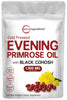 Micro Ingredients Evening Primrose Oil 1300mg Perserving, 240 Softgels | Enhanced with 40mg Black Cohosh Extract, Cold Pressed - 10% Active GLA, Non-GMO, No Gluten, Easy to Swallow