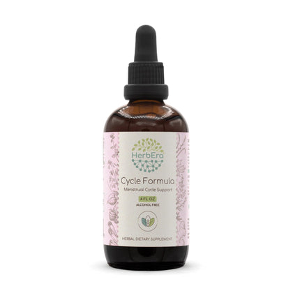 Cycle Formula B120 Alcohol-Free Extract Tincture, Ginger, Red Raspberry, Ceylon Cinnamon, Oatstraw Tops, Mugwort, Black Cohosh, Partridgeberry Herb. Menstrual Cycle Support 4 Fl Oz