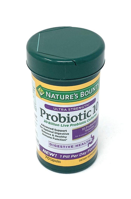 Nature's Bounty Ultra Strength Probiotic 10, 70 Capsules