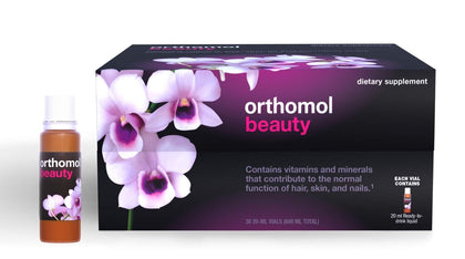 Orthomol Beauty, Women's Beauty Supplement, 30-Day Supply, Supports Hair, Skin, and Nail Health, Collagen Supplement with Hyaluronic Acid and Coenzyme Q10