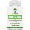 MATCHAMAX Organic Japanese Matcha Capsules - Pure Organic Matcha Green Tea Pills for Smooth Zen-Like Energy and Natural Mood Boost - Vegan Matcha Supplement Packed with Antioxidants - 120ct