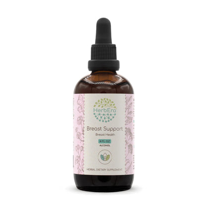 Breast Support A120 Alcohol Extract Tincture, Burdock Root, Chamomile Flower, Yarrow Leaf and Flower, Green Tea Leaf, Ginger Root. Breast Health 4 Fl Oz