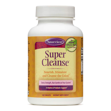 Super Cleanse by Nature's Secret | Herbal and Probiotic Support, 100 Tablets