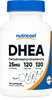 Nutricost DHEA 25mg, 120 Capsules - Gluten Free, Soy Free, Non-GMO, Supplement