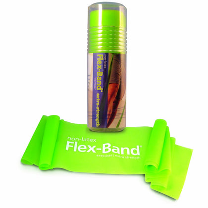 STOTT PILATES Non-Latex Flex-Band Extra Strength (Lime), 6 foot 5 inch / 198 cm