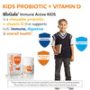 BioGaia Protectis Immune Active Kids Probiotic | Probiotic + Vitamin D | Supports Immune, Digestive & Overall Health | Kids Probiotic | Orange Chewable Tablets | 60 Day Supply