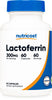 Nutricost Lactoferrin Capsules (60 Capsules, 300mg) Third-Party Tested, Gluten-Free, Vegetarian, GMP Compliant, Non-GMO Product - 60 Servings