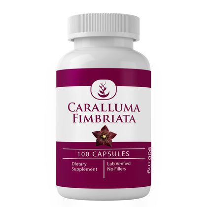 PURE ORIGINAL INGREDIENTS Caralluma Fimbriata, (100 Capsules) Always Pure, No Additives Or Fillers, Lab Verified