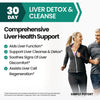 Liver Cleanse Detox & Repair Supplement, Artichoke Extract Liver Health Formula w 22 Herbs for Liver Support, Liver Detox Cleanse Pills - Milk Thistle Dandelion Turmeric Ginger Beet Zinc, 60 Capsules