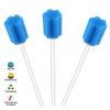 Wellgler's Disposable oral swabs,mouth swabs sponge Dental Swabs Unthreated ?100pcs Blue)