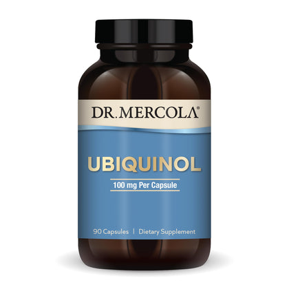 Dr. Mercola Ubiquinol 100 mg Per Serving, 90 Servings (90 Capsules), Dietary Supplement, Supports Overall Health and Wellness, Non GMO