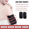 Naviocean 2Pcs Infrared Red Light Thera-py Arm Belt, 660nm and 850nm Red Light Thera-py Arm Wrap with Timer & Brightness Setting Red Light Arm Pad for Arm Knee Shoulder Joints Muscle Pain Relief