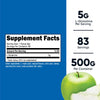 Nutricost L-Glutamine Powder Supplement (Green Apple) 500g - Gut Support, 5 Grams per Serving, Sweetened with Stevia - Gluten Free, Non GMO