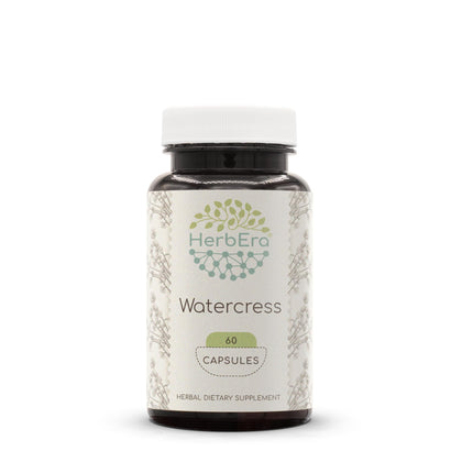 Watercress 60 Capsules, 800 mg, Concentrated Liquid Drops Natural Watercress (Nasturtium Officinale) Dried Herb (60 Capsules)