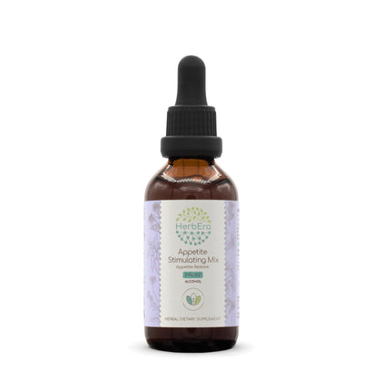 Appetite Stimulating Mix A60 Alcohol Extract Tincture, Concentrated Liquid Drops Natural: Burdock Root, Centaury, Fennel Seed, Cayenne Pepper, Dandelion, Blessed Thistle, Appetite Restore 2 Fl Oz