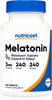 Nutricost Melatonin 3mg, 240 Tablets - 3mg Per Serving, Non-GMO, Gluten Free