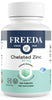 Freeda Chelated Zinc Supplement - Kosher 30 mg Zinc Chelate Zinc Tablets as Albion TRAACS Zinc Bisglycinate - Zinc Chelated for Adults - Pure Zinc 30mg - Zinc for Men & Women - (100 Tiny Tablets)