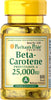 Puritan's Pride 2 Pack of Beta-Carotene 25,000 IU Carotene 25,000 IU-100 Softgels