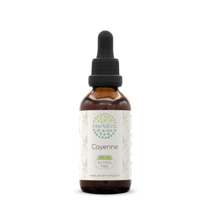 Cayenne B60 Alcohol-Free Herbal Extract Tincture, Concentrated Liquid Drops Natural Cayenne (Capsicum annuum) 2 fl oz