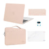 MOSISO Compatible with MacBook Air 13 inch Case 2022 2021 2020 2019 2018 Release A2337 M1 A2179 A1932 Retina Display, Plastic Hard Shell&Bag&Keyboard Skin&Webcam Cover&Screen Protector, Camel