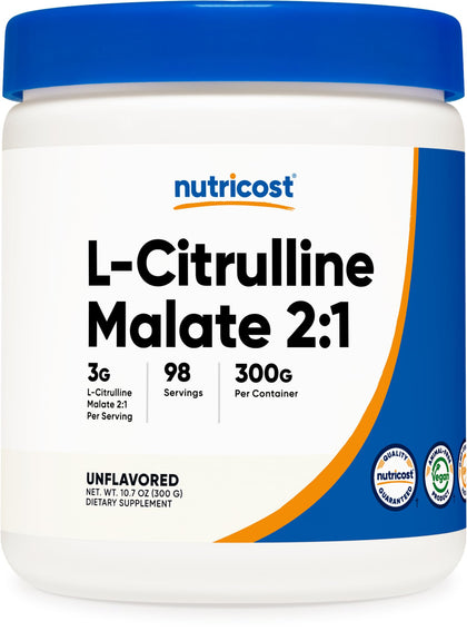 Nutricost L-Citrulline Malate (2:1) Powder (300 Grams)