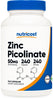 Nutricost Zinc Picolinate 50mg, 240 Vegetarian Capsules - Gluten Free and Non-GMO (240 Caps)