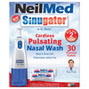 NeilMed Sinugator Cordless Pulsating Nasal Wash Kit with One Irrigator, 30 Premixed Packets and 3 AA Batteries(Pack of 1)