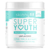 SkinnyFit Super Youth Multi-Collagen Peptides Plus Apple Cider Vinegar, Hyaluronic Acid, & Vitamin C, Unflavored, Hair, Skin, Nail & Joint Support, Immunity, Healthy Metabolism, 28 Servings