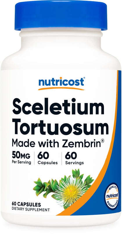 Nutricost Zembrin (Sceletium Tortuosum) 60 Capsules (50mg each) - Vegetarian Capsules, Non-GMO, Gluten Free