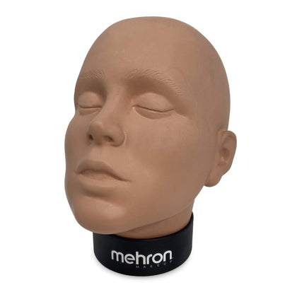 Mehron Makeup Practice Head |Makeup Practice Face| Mannequin Head for Makeup Practice, Special FX, & Face Painting for Students