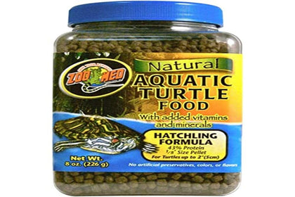 Zoo Med Natural Aquatic Turtle Food, Hatchling Formula, 8-Ounce