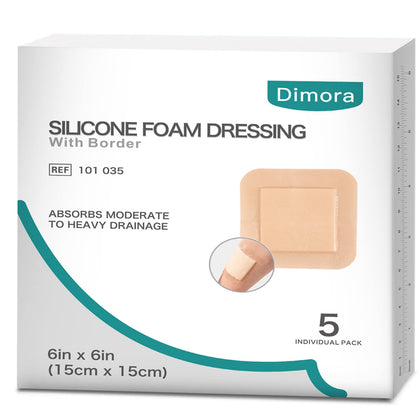 Dimora Silicone Foam Dressing with Border Adhesive 6