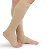 TOFLY® Knee High Compression Stockings, Open-Toe, Firm Support 15-20mmHg Opaque Maternity Pregnancy Compression Socks, Ankle & Arch Support, Swelling, Varicose Veins, Edema Beige XL