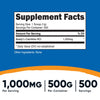 Nutricost Acetyl L-Carnitine (ALCAR) 500 Grams - 1000mg Per Serving - Pure Acetyl L-Carnitine Powder