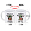 LOZACHE Baby Yoda Gifts for Dad, Best Dad Ever Coffee Mug for New Dad To Be Men Fathers' Day Gift Birthday Present from Daughter Son Wife (Yoda Dad)