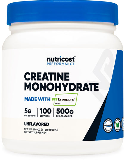 Nutricost Creapure® Creatine Monohydrate 500 Grams