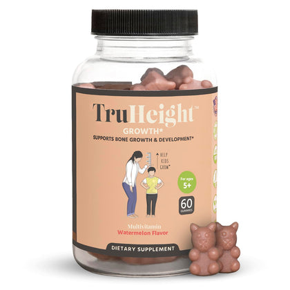 TruHeight Gummies - Natural Height Growth Supplement for Kids & Teens - Pediatric Recommended Height Maximizer with Ashwaganda & Calcium - Height Increase Vitamins, Bone Strength, Grow Taller, Ages 5+