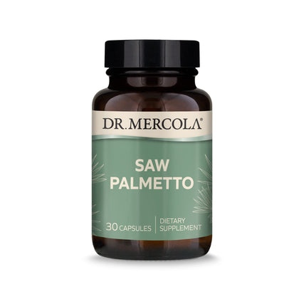 Dr. Mercola Saw Palmetto, 30 Servings (30 Capsules), Dietary Supplement, Supports Normal Detoxification Processes, Non-GMO