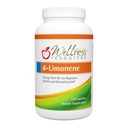 High Potency d-Limonene Capsules 1000mg, 120 Capsules - Orange Peel Extract for Digestive Health, Heartburn, Acid Reflux, Detoxification