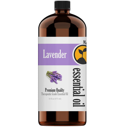 Natures-Star 16oz - Bulk Size Lavender Essential Oil (16 Ounce Bottle) Therapeutic Grade Essential Oil - 16 Fl Oz