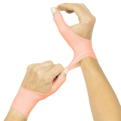 Vive Gel Thumb Wrist Support (Pair) - Hand Brace Cool Wrap For Arthritis Dequervains Tenosynovitis, Sprained Joint Pain, Left and Right Hand Stabilizer - Soft Comfort Splint For Tendonitis Strain