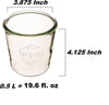 Weck 742 Mold Jar - .5 Liter, Set of 6