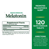 Nature's Bounty Melatonin, Promotes Relaxation & Sleep, 100% Drug Free Sleep Aid, 3 mg, 120 Quick Dissolve Tablets