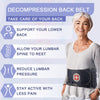 tempsnug Decompression Back Belt Inflatable Lower Back Brace for Low Back Pain Relief Lumbar Traction Device with Hand Pump, One Size Fits 29-49 Waist