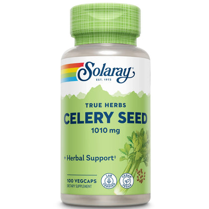 Solaray Celery Seed, 505mg, 100 Vegetarian Capsules